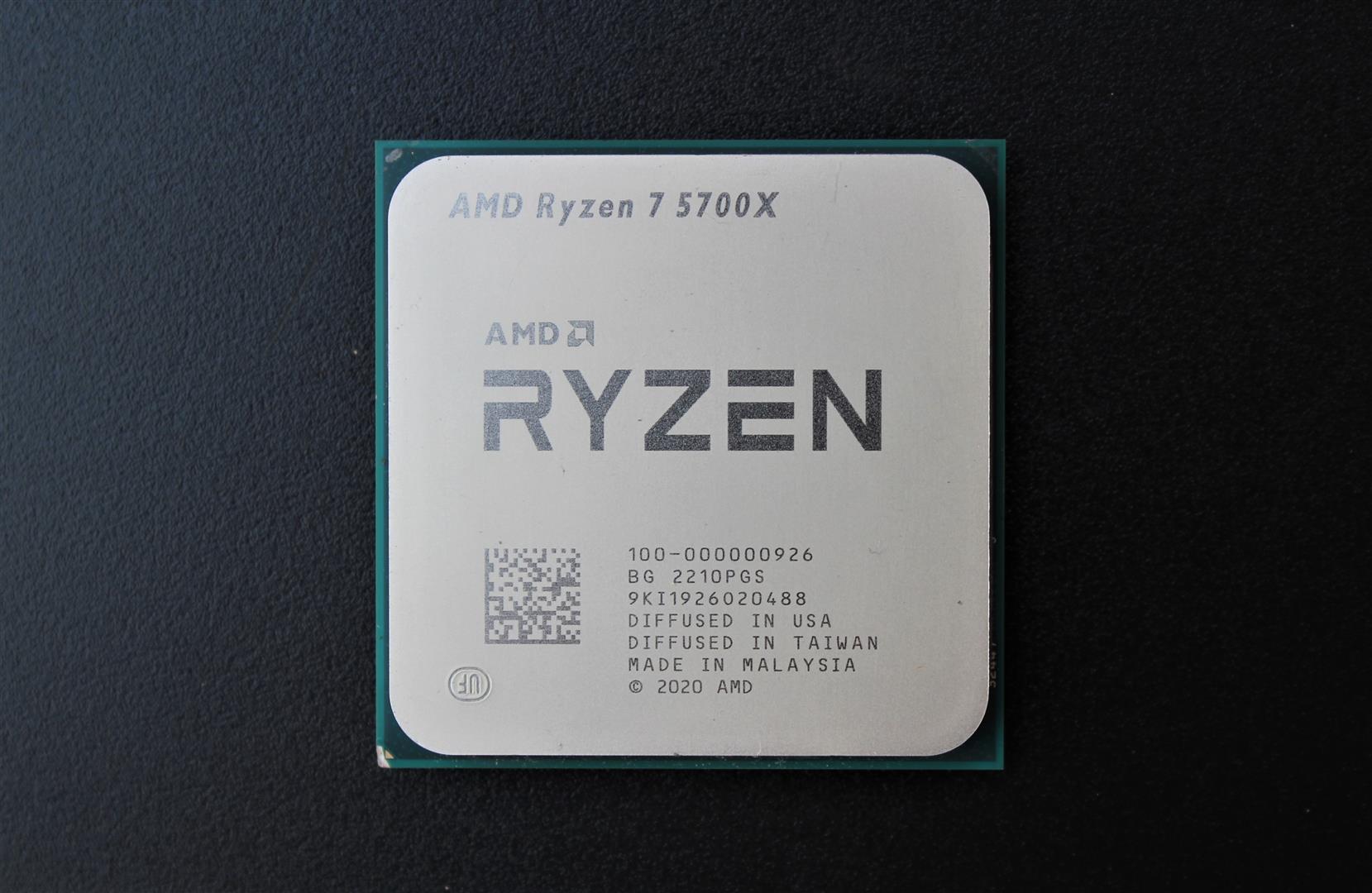  AMD Ryzen 7 5700X R7 5700X 3.4 GHz Eight-Core 16-Thread CPU  Processor 7NM L3=32M 100-000000926 Socket AM4 No Fan : Electronics