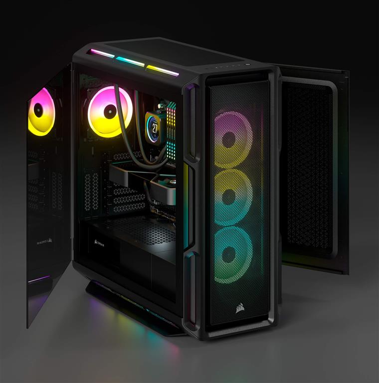 | Case RGB ATX REVIEWS TeK 5000T Review PC Mid-Tower Corsair iCUE PC